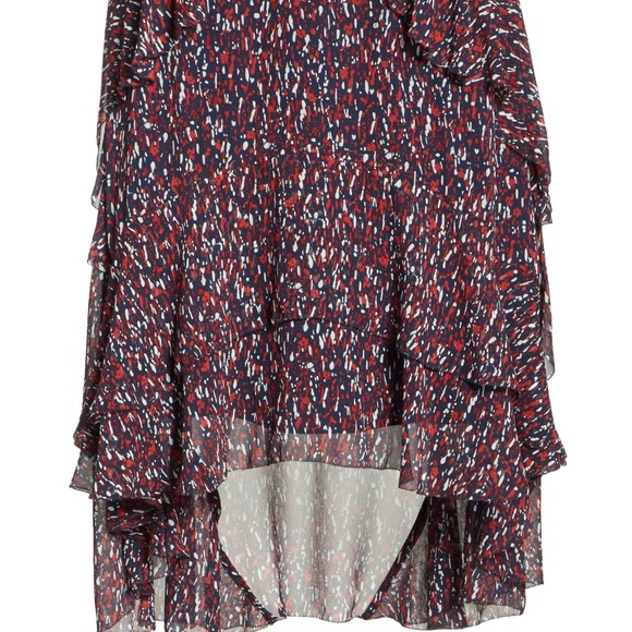 NWT Joie Silk Ruffling High-low Skirt - Picture 6 of 8